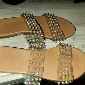 Ladies bling sandals